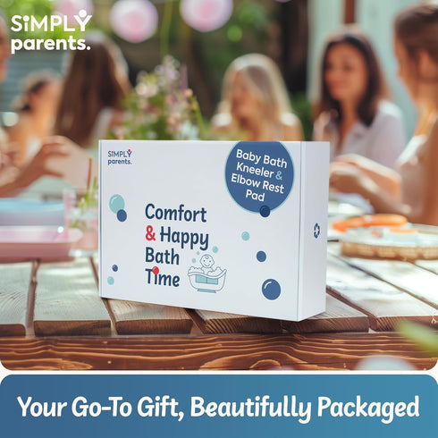 SIMPLY parents. Elbow Set Simply Parents Comfortable Baby Bath Kneeler and Rest Pad - Quick-Dry Non-Slip Bath Kneeling