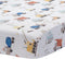 Bedtime Originals Construction Zone Fitted Crib/Toddler Sheet, White/Trucks