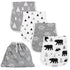 4 Pack Organic Burp Cloths for Baby Boys and Girls with Bag - XLarge Absorbent Burping Clothes, Newborn Towel, Milk