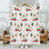 SqtmuHLuo Red Baby Christmas Blanket Boys Girl Gifts First Christmas Tree Red Car Baby Nursery Bed Receiving Blankets