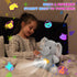 Christmas,13'' Cuteoy Plush Gray Elephant Star Projector Musical Adjustable Singing Night Light Stuffed Animals Glowing