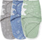 Unnivoll Baby Swaddles for Newborns with Zipper, 100% Cotton Newborn Swaddle Sack,
