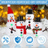 15 Pack Christmas Crafts Supplies, DIY Snowman Making Kit for Children, Christmas Stocking Stuffers, Air Dry Snowman