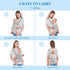 7 45 lbs Breathable Mesh Baby Carrier, Ergonomic Design Baby Wraps Carrier with Head Support and Adjustable Sling