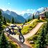 Jizlan 1/18 Black Diecast Bike Action Figure Toy,Mini Finger Mountain Bike Bicycle Art Crafts Desktop Decor Finger