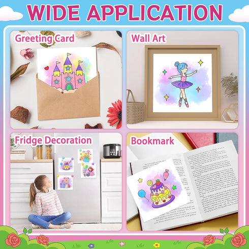 SOCOLER 1-3, 4-8(Princess Paint with Water Coloring Books for Toddlers,Mess Free Watercolor Painting Papers for Kids