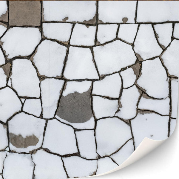 TexturKontor 3 Sheets Self Adhesive Floor Tiles for Dollhouse 1:12 Scale (Winter Village