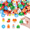 Kleeblatt Large Christmas Erasers for Kids, 63 PCS Bulk Cute Classroom Gifts and Holiday Party Favors