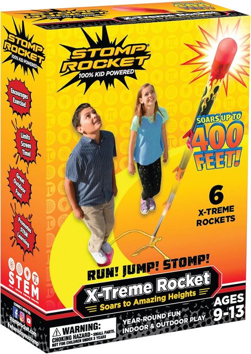 Stomp Rocket Super High-Performance X-Treme Rocket Launcher for Kids, Fun Outdoor Toys for Ages 9+