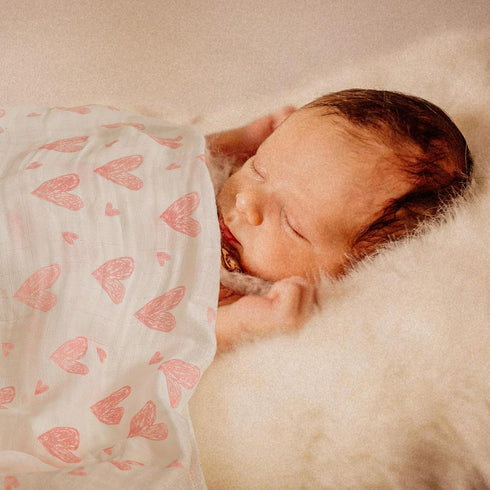 4-Pack (35" 40") GLLQUEN BABY Muslin Swaddle Blankets Breathable Receiving Blankets x Soft Baby Blankets for Girls