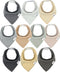 DiaperSquad's 100% Organic Cotton Baby Drool Bibs, Super Absorbent & Adjustable Baby