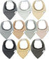 DiaperSquad's 100% Organic Cotton Baby Drool Bibs, Super Absorbent & Adjustable Baby