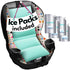 Pack Summer Car Seat Cooling Pad, Stroller Cooling Pad with Ice for Babies Toddler and Kids, Sun and Heat Cover