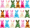 Elcoho 18 Pack Easter Plush Bunnies, Stuffed Bunny Toys for Easter Baskets, Plush Bunny Animals