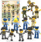 Picasso Toys Magnetic Action Figures Character Law Enforcement for Construction Building Block