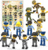 Picasso Toys Magnetic Action Figures Character Law Enforcement for Construction Building Block