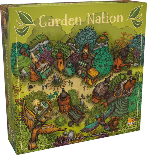 Bombyx Garden Nation - War and Building Board Game, Ages 10+, 2-4 Players, 60 Minutes