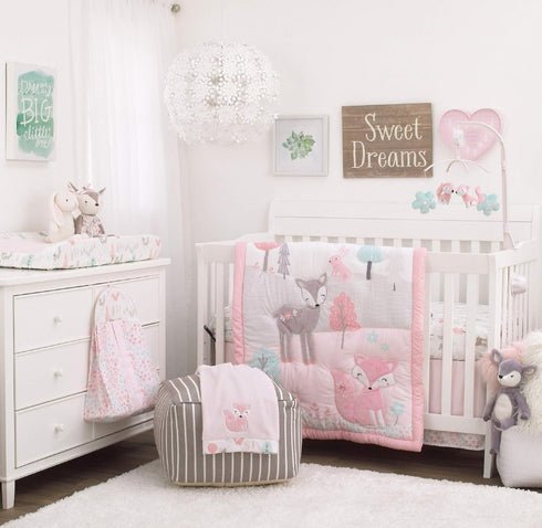 Super Soft Changing Pad Cover in Pink, Aqua, Grey, and White