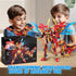 Mecha Building Blocks 2in1 Animal Transforming Robot Set with Vermilion Bird Collectible Toys for Ages 8+