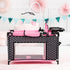 Bayer Design Dolls Multi Bed - Black, Pink, Hearts - Accessory Set for Dolls Up to 18"