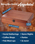 WE Games Wooden Shut-the-Box Board Game with Dice - Red Edition