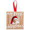 Pearhead Baby’s First Christmas Wooden Picture Frame Ornament, Rustic Keepsake Photo Holiday Gift for New Parents