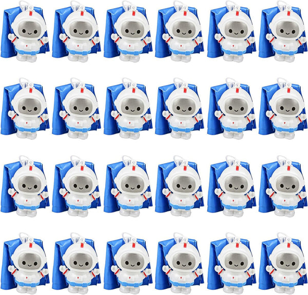 ArtCreativity 24-Pack Mini Astronaut Paratroopers - Durable Parachute Toys for Kids, Space-Themed Party Favors