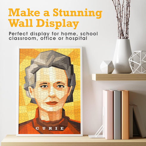 Marie Curie Jigsaw Puzzle - 500 Puzzle Pieces, Chemistry Puzzles as Science Gifts for Kids & Adults