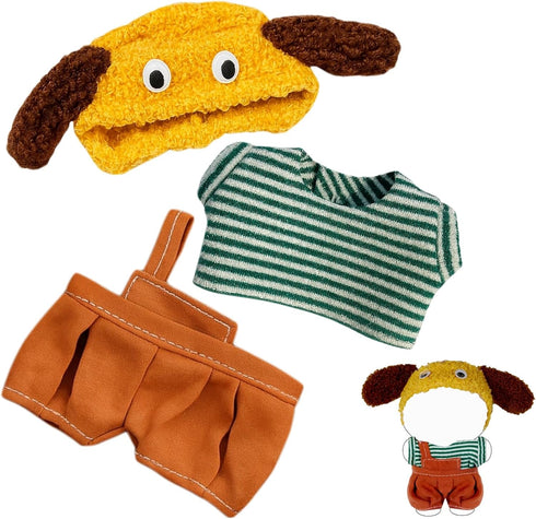 HDJY 17cm Doll Clothes Suitable for 15-17cm Dolls Accessories, 6.7" Doll Clothes, Includes