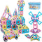 Magnetic Tiles Building Blocks Toys for Kids, 136 Pieces 3D Creative Set