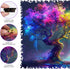500 Packaging 15.6x15.9 Jiroinlly Wooden Puzzles for Adults Pieces, Tricolor Tree of Life, Wood Jigsaw Puzzle, Unique