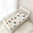 Mazeann 52" 28" 9" Western Cowboy Retro Cacti Crib Sheets Soft Breathable Fitted Cotton Baby Crib Sheets Mattress Cover
