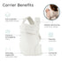 7-40 lbs, Infantino Honey Blossom Baby Carrier, Ergonomic Infant to Toddler Carrier, Hip Healthy M Position Support