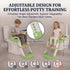 Generic 2026 3-in-1 Potty Training Seat - Upgraded Foldable Potty Chair with Adjustable Step Stool, Removable Cushion