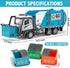 Set 3 HAPYAD AUTO-Lift Function Garbage Truck Toys Metal Cab, Trash Truck Toy with Lights and Sounds Includes