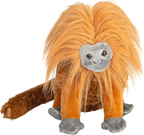 12 inches, Wild Republic Golden Lion Tamarin, Cuddlekins, Stuffed Animal, Gift for Kids, Plush Toy, Fill is Spun