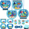 24 Sets Fishbowl Paper Crafts for Kids, DIY Aquarium Tissue Paper Sign Craft Kit, Fun Home Activities (4 Styles)