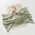 Cozy 40x30 Inch Baby Blanket Warm Newborn Swaddle Receiving Knit Blanket Soft Stretchable for Boys Girls Sage Green