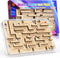 CHEROSIN Handheld Fidget Puzzle Game for Kids and Adults - Challenging Wooden Labyrinth
