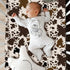 Hahafelt 3 Set Set Piece Patchwork Western Crib Bedding for Boys Girls Cow Cactus Print Baby Bedding Barnyard Western