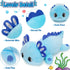 13" Officygnet Axolotl Plush, Soft Stuffed Animal Plush Toy, Cute Axolotl Plushies Pillow, Kawaii Plushies Dolls