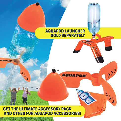 Original AquaPod Water Bottle Rocket Launcher, Ultimate Accessory Pack for Fun & Educational STEM Toy
