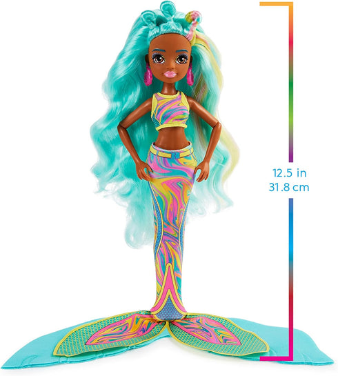 MERMAID HIGH Spring Break Oceanna Mermaid Doll & Accessories, Removable Tail & Color Change Hair Streaks