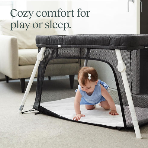 Guava Family Travel Crib Sheet | Plush Quilted Fitted Sheet, Manufacturer-Approved Fit | Soft and Breathable Crib Sheet