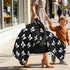 DOMIKING White Bow Black Pattern Baby Car Seat Cover Breathable Infant Car Seat Cover for Babies Lightweight Carseat