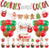 Cookies and Cocoa Party Decorations, Cookies and Cocoa Banner Snowflake Snowman Gingerbread