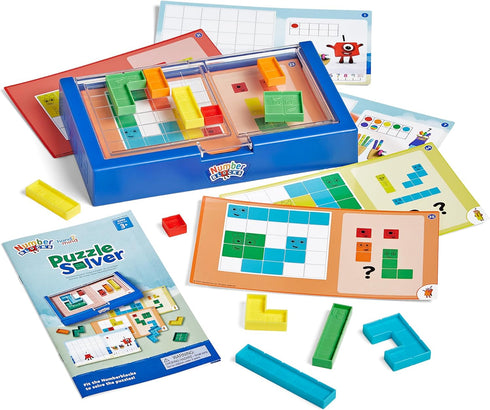 hand2mind Numberblocks Puzzle Solver, Educational Logic Puzzles for Kids Ages 3-5, Tactile Sensory Toys