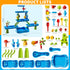 WATUDOU 3-5 4-8, 5-Tier Set, Summer Kids Water Table for Toddlers Kids Ages Water Table with Rich Activity Outdoor