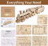 Buildixel 3D Wooden Puzzles for Adults, DIY Mechanical Model Kits for Adults and Kids to Build, Creative Gift for Women