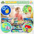 Rogara Car Rug Playmat, City Road Map Kids Rug, Educational Learning Play Mat, Soft Non-Slip Machine Washable ABC